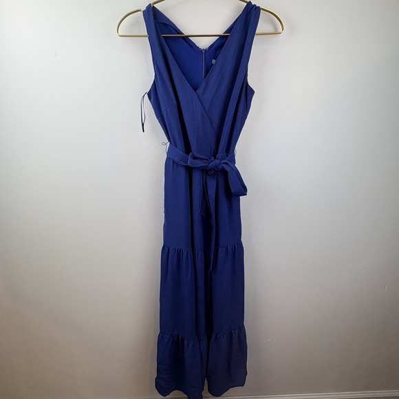 J. Mcglaughlin Tiered Blue Maxi Dress Size 2 - Picture 10 of 10